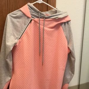 Pink and Gret Hoodie